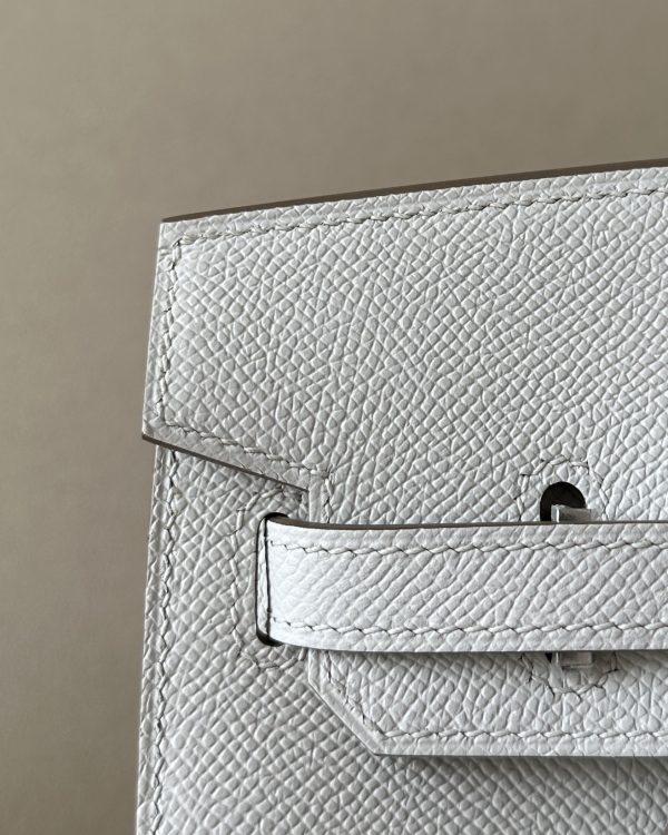 Birkin 25 Epsom Gris Pale(M4) Palladium Hardware Sellier - Image 8