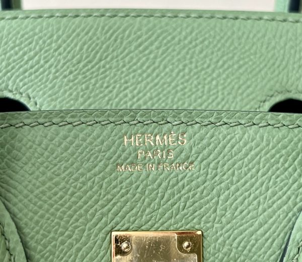 Birkin 25 Epsom Vert Criquet  (3I ) Gold Hardware Sellier - Image 9