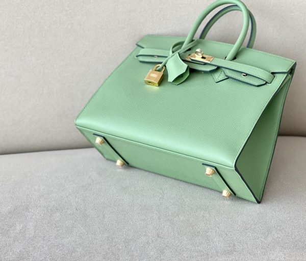 Birkin 25 Epsom Vert Criquet  (3I ) Gold Hardware Sellier - Image 5
