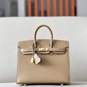 Birkin 25 Epsom Chai (0M) Gold Hardware Sellier