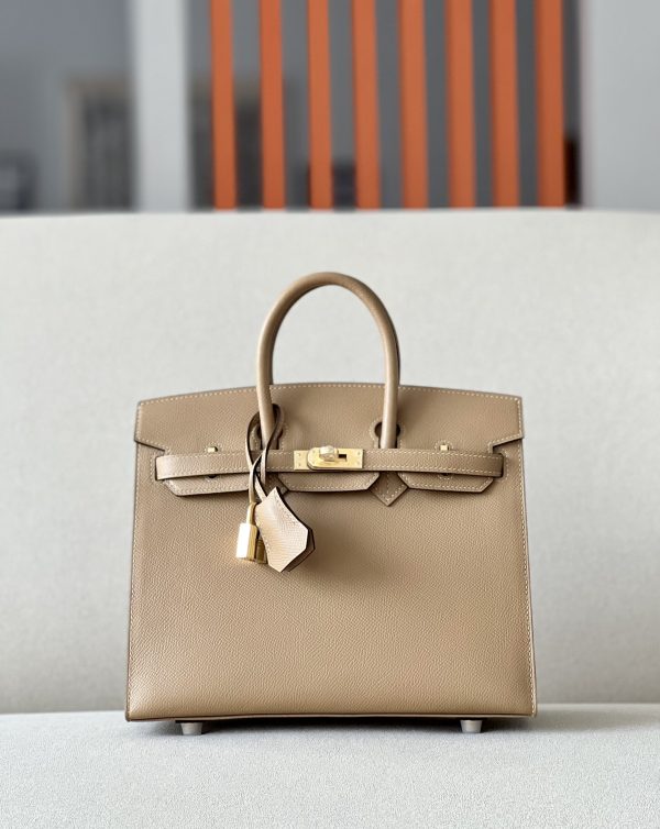 Birkin 25 Epsom Chai (0M) Gold Hardware Sellier