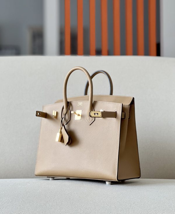 Birkin 25 Epsom Chai (0M) Gold Hardware Sellier - Image 2