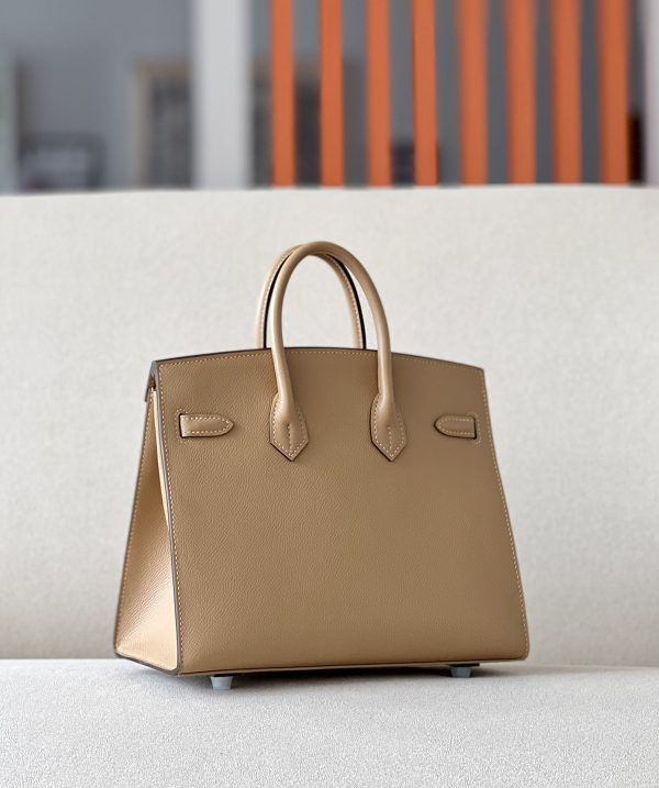 Birkin 25 Epsom Chai (0M)  Palladium Hardware Sellier - Image 3