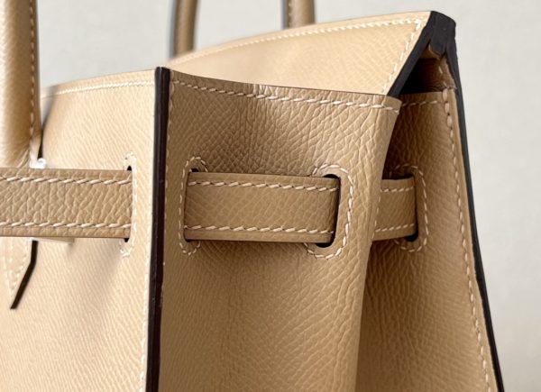 Birkin 25 Epsom Chai (0M)  Palladium Hardware Sellier - Image 9