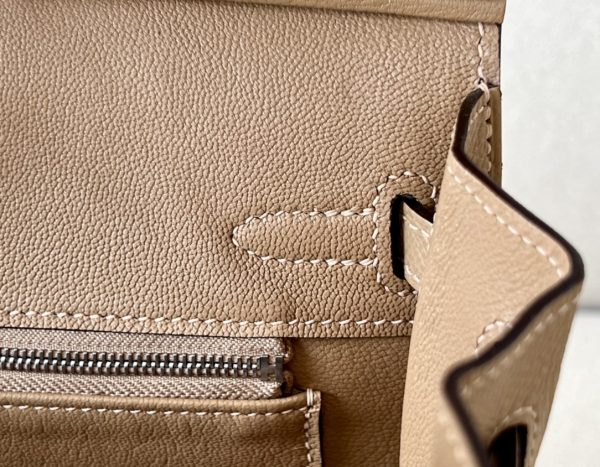 Birkin 25 Epsom Chai (0M)  Palladium Hardware Sellier - Image 8