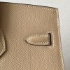 Birkin 25 Epsom Chai (0M)  Palladium Hardware Sellier - Image 6