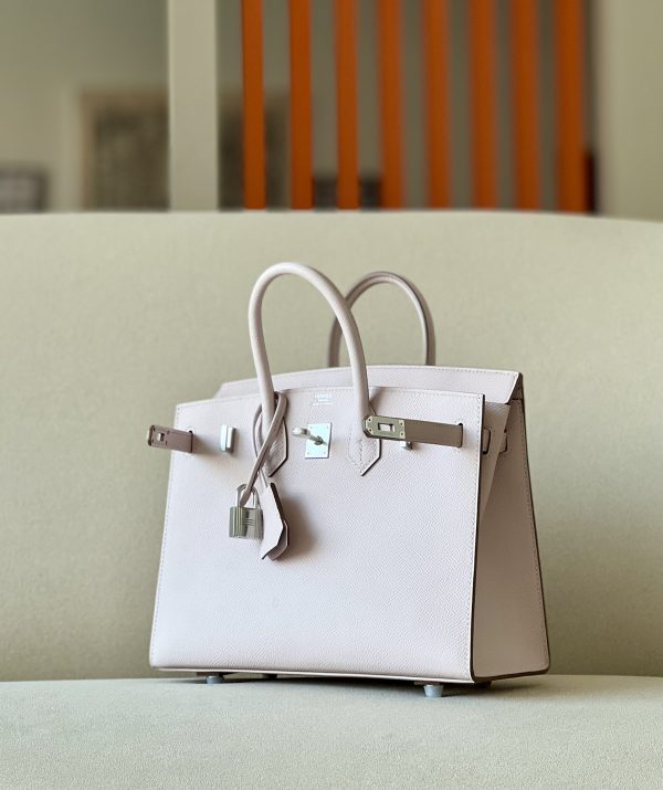 Birkin 25 Epsom Mauve Pale(09) Palladium Hardware Sellier - Image 2