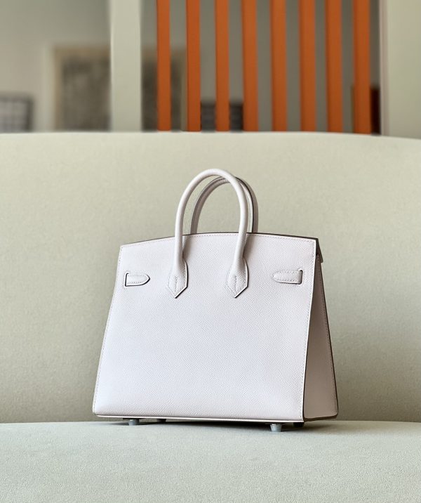 Birkin 25 Epsom Mauve Pale(09) Palladium Hardware Sellier - Image 3