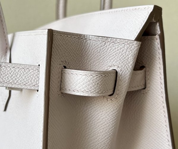 Birkin 25 Epsom Mauve Pale(09) Palladium Hardware Sellier - Image 9