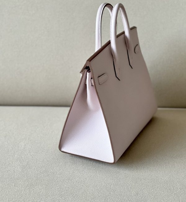 Birkin 25 Epsom Mauve Pale(09) Palladium Hardware Sellier - Image 4