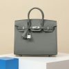 Birkin 25 Epsom Gris Meyer(0L) Palladium Hardware Sellier