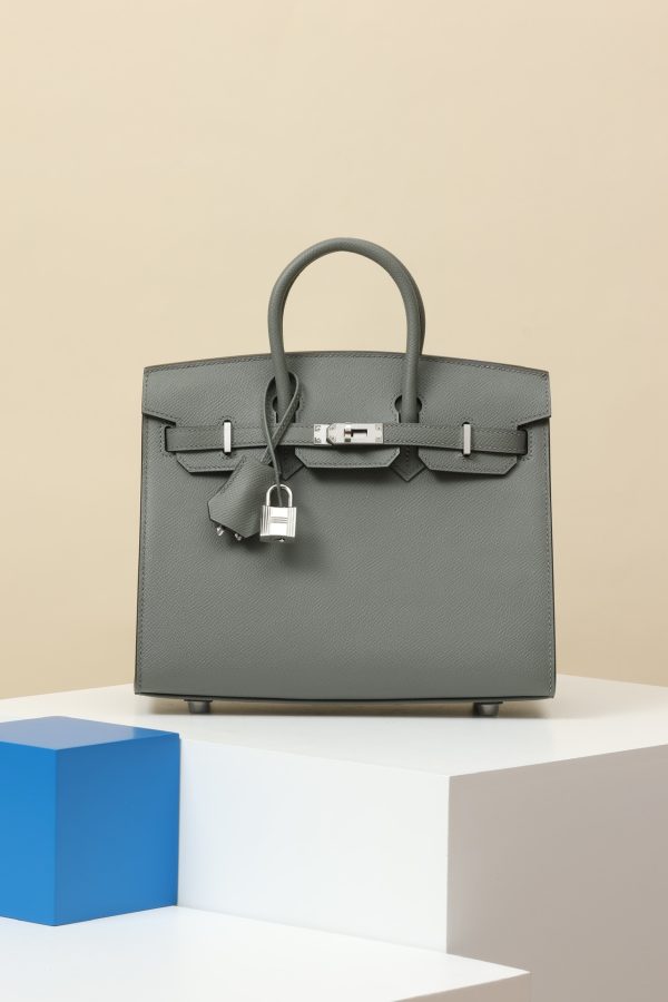 Birkin 25 Epsom Gris Meyer(0L) Palladium Hardware Sellier