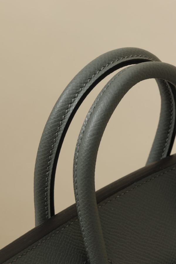 Birkin 25 Epsom Gris Meyer(0L) Palladium Hardware Sellier - Image 6