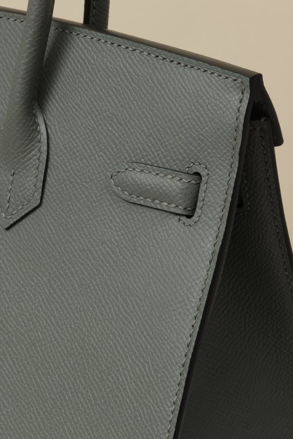 Birkin 25 Epsom Gris Meyer(0L) Palladium Hardware Sellier - Image 7