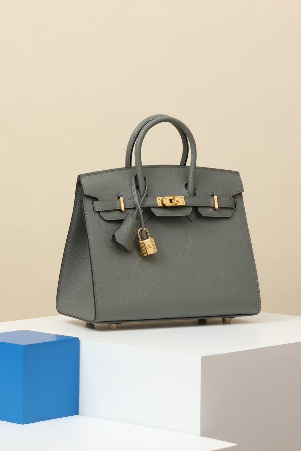 Birkin 25 Epsom Gris Meyer(0L) Gold Hardware Sellier - Image 2