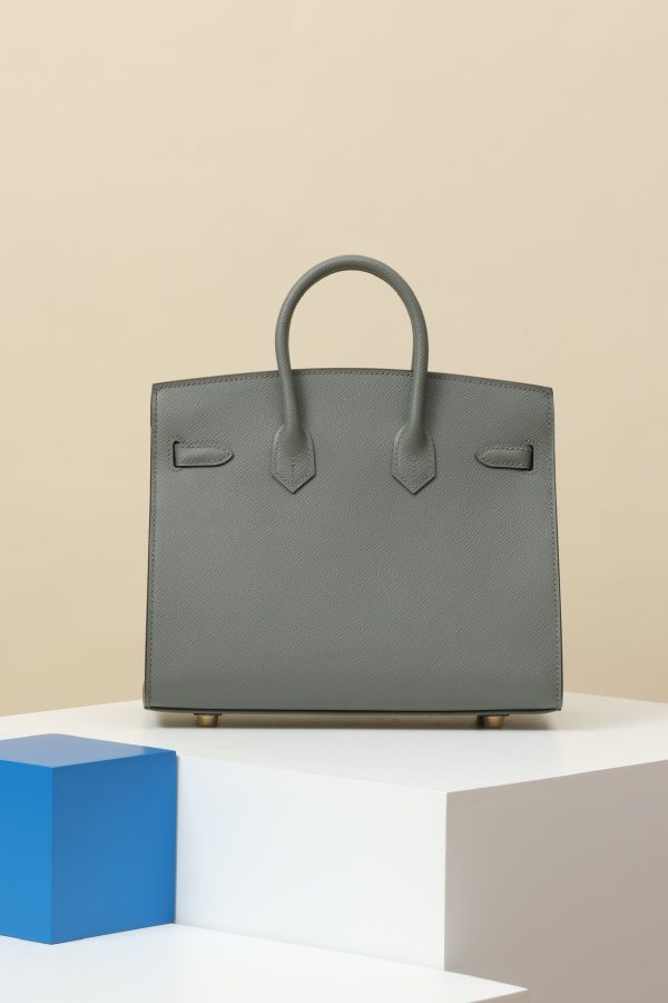 Birkin 25 Epsom Gris Meyer(0L) Gold Hardware Sellier - Image 3