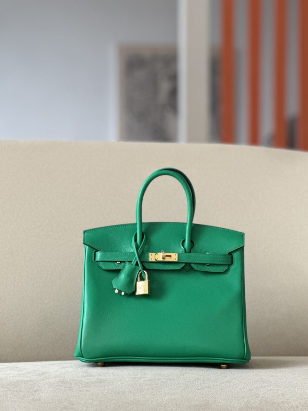 Birkin 25 Swift Menthe (6W) Gold Hardware