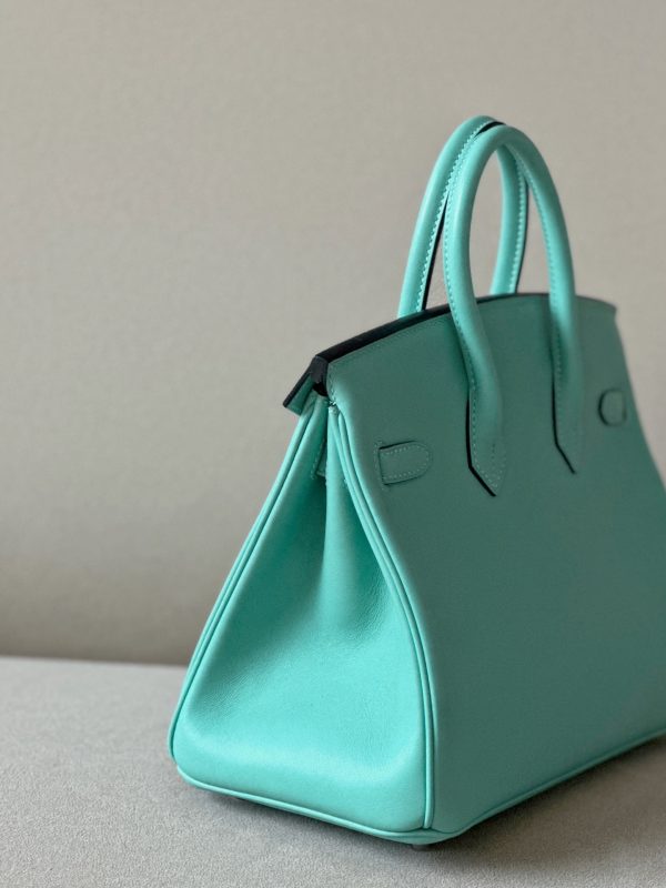 Birkin 25 Swift  Blue Atoll(3P) Gold Hardware - Image 4
