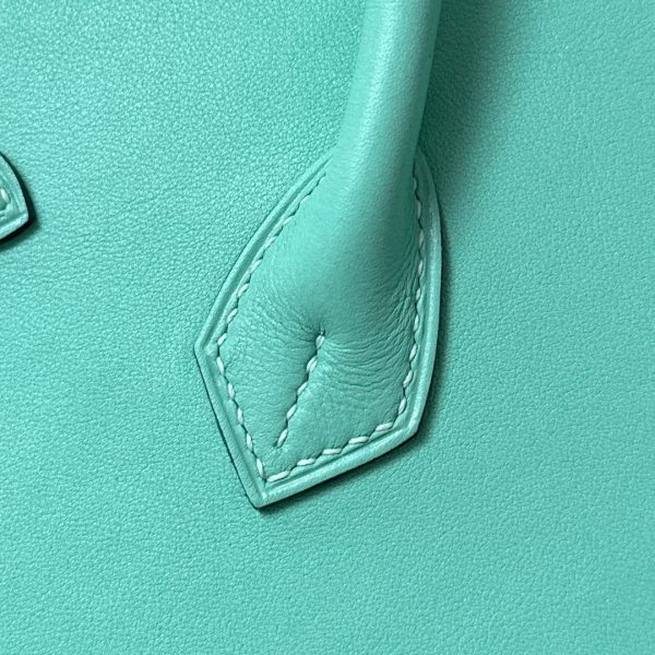 Birkin 25 Swift  Blue Atoll(3P) Gold Hardware - Image 10