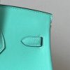 Birkin 25 Swift  Blue Atoll(3P) Gold Hardware - Image 9