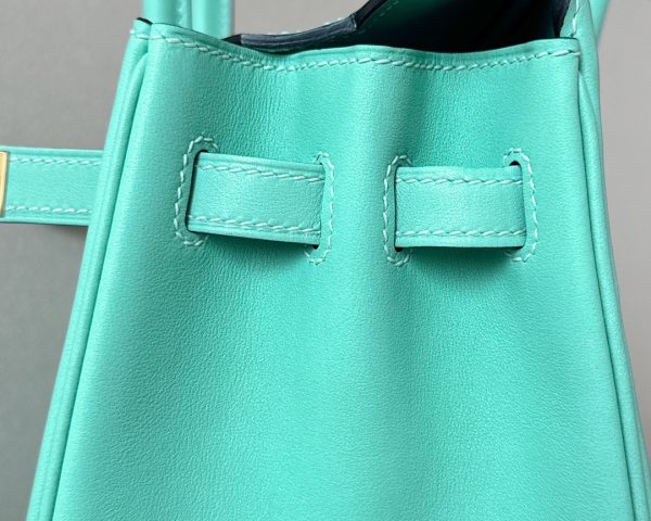 Birkin 25 Swift  Blue Atoll(3P) Gold Hardware - Image 7