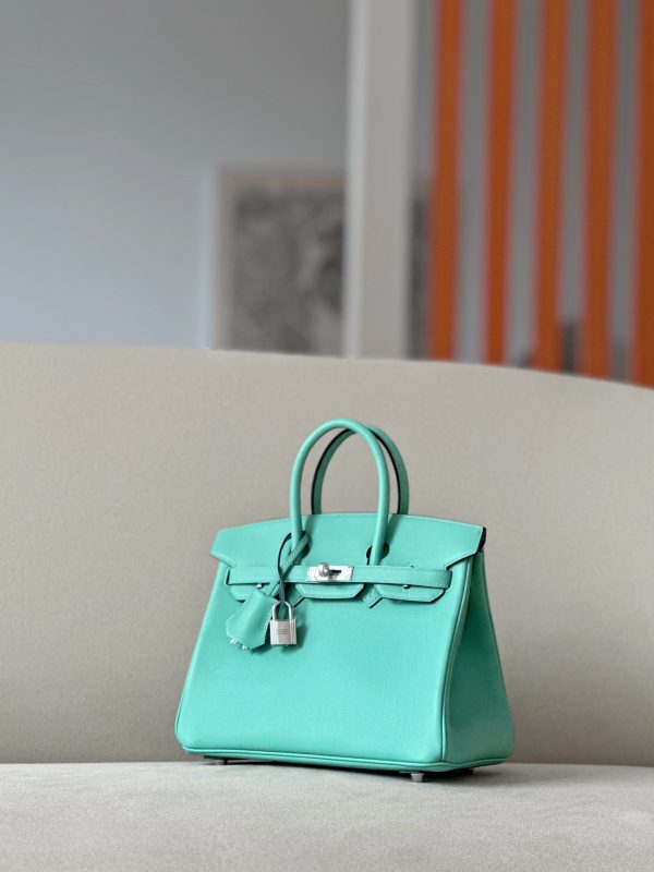 Birkin 25 Swift Blue Atoll(3P) Palladium Hardware - Image 3