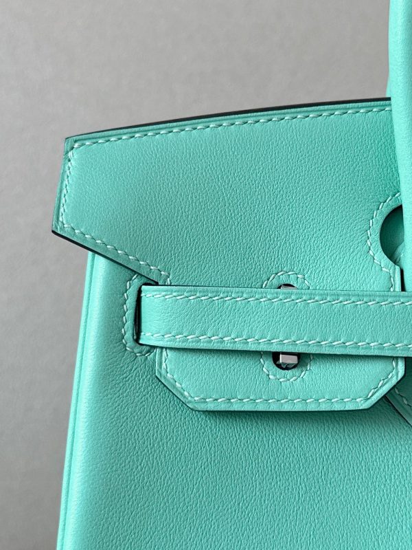 Birkin 25 Swift Blue Atoll(3P) Palladium Hardware - Image 11