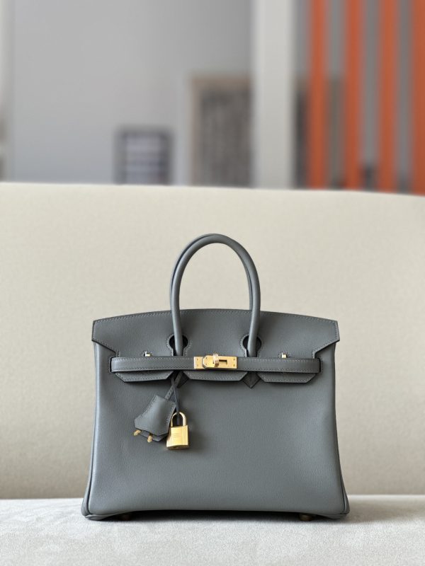 Birkin 25 Swift Gris Meyer(0L) Gold Hardware