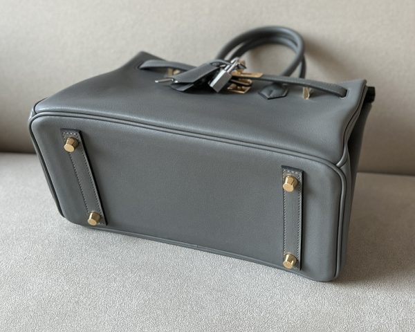 Birkin 25 Swift Gris Meyer(0L) Gold Hardware - Image 5