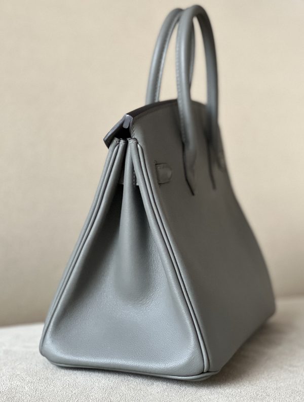 Birkin 25 Swift Gris Meyer(0L) Gold Hardware - Image 4