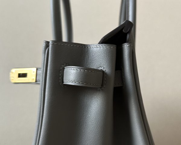 Birkin 25 Swift Gris Meyer(0L) Gold Hardware - Image 6