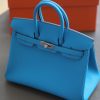 Birkin 25 Swift Bleu Frida (OF) Palladium Hardware