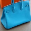 Birkin 25 Swift Bleu Frida (OF) Palladium Hardware - Image 2