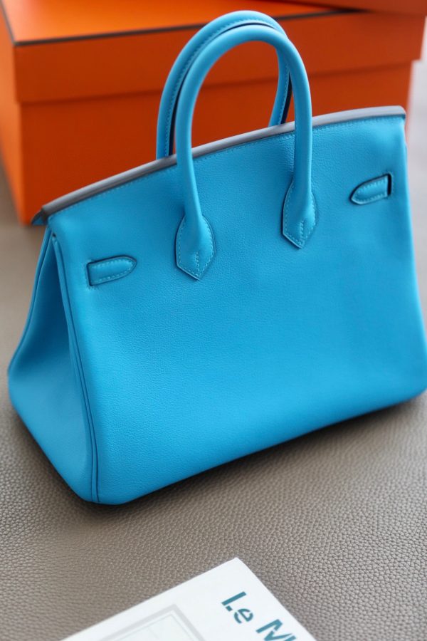 Birkin 25 Swift Bleu Frida (OF) Palladium Hardware - Image 2