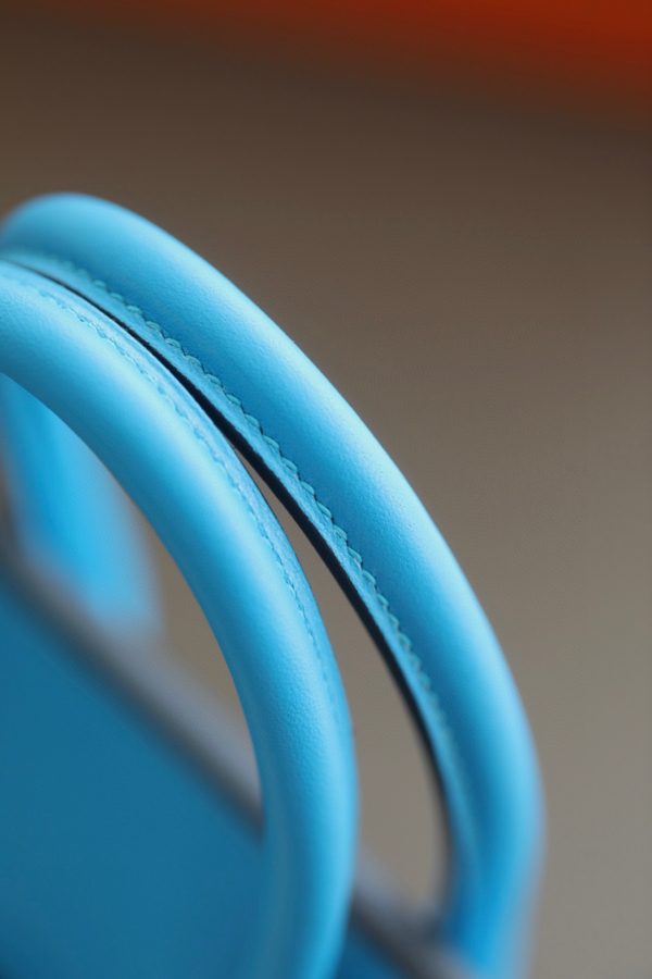 Birkin 25 Swift Bleu Frida (OF) Palladium Hardware - Image 3