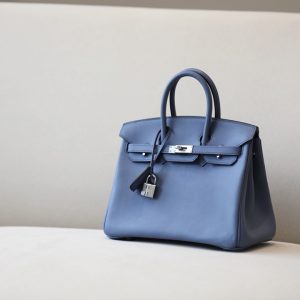 Birkin 25 Swift Blue Agate (R2) Palladium Hardware