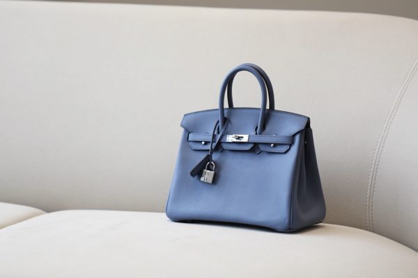 Birkin 25 Swift Blue Agate (R2) Palladium Hardware