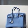 Birkin 25 Swift Blue Agate (R2) Palladium Hardware - Image 2