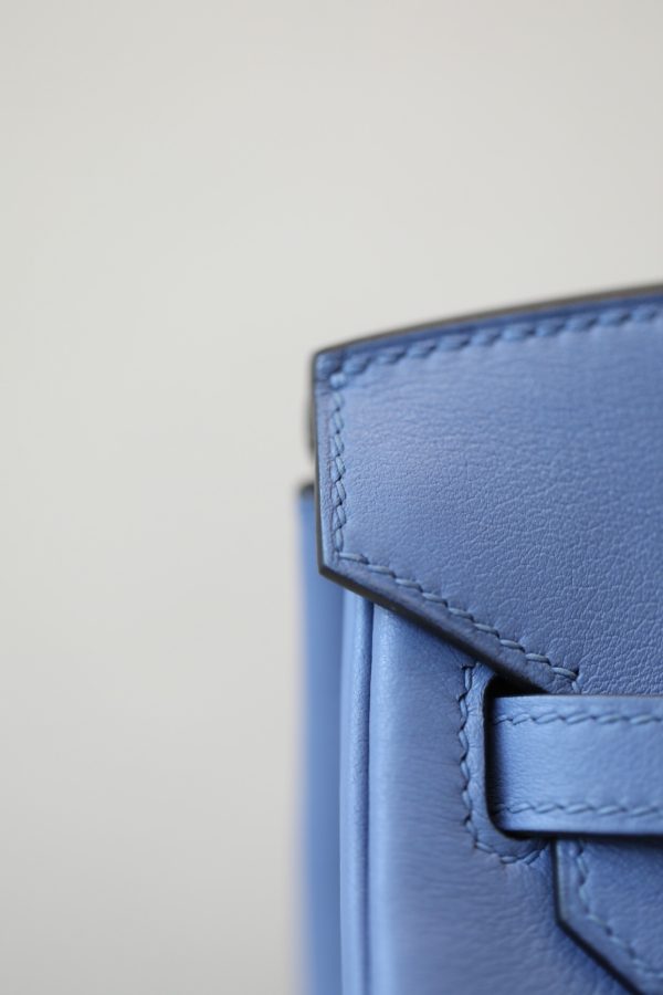Birkin 25 Swift Blue Agate (R2) Palladium Hardware - Image 9