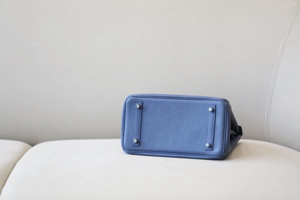 Birkin 25 Swift Blue Agate (R2) Palladium Hardware - Image 6