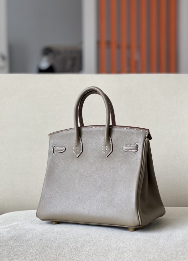 Birkin 25 Swift Etoupe(18) Gold Hardware - Image 3