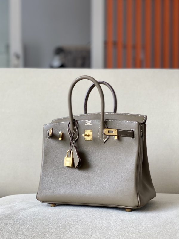 Birkin 25 Swift Etoupe(18) Gold Hardware - Image 2