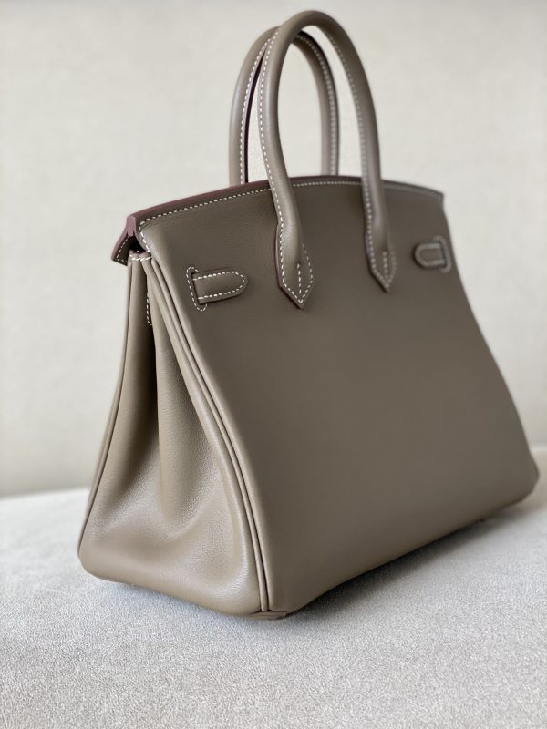 Birkin 25 Swift Etoupe(18) Gold Hardware - Image 4