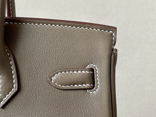 Birkin 25 Swift Etoupe(18) Gold Hardware - Image 8