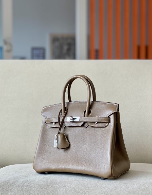 Birkin 25 Swift Etoupe(18) Palladium Hardware