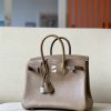 Birkin 25 Swift Etoupe(18) Palladium Hardware - Image 2