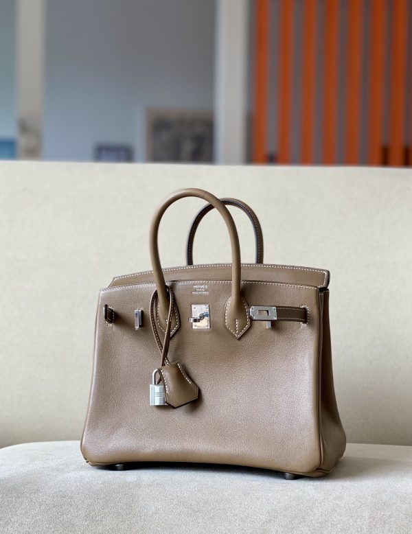 Birkin 25 Swift Etoupe(18) Palladium Hardware - Image 2