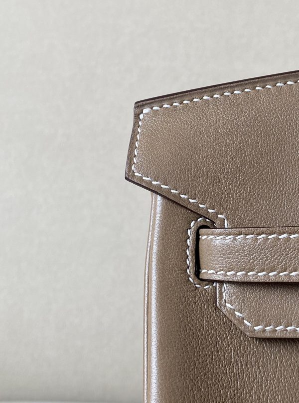 Birkin 25 Swift Etoupe(18) Palladium Hardware - Image 7