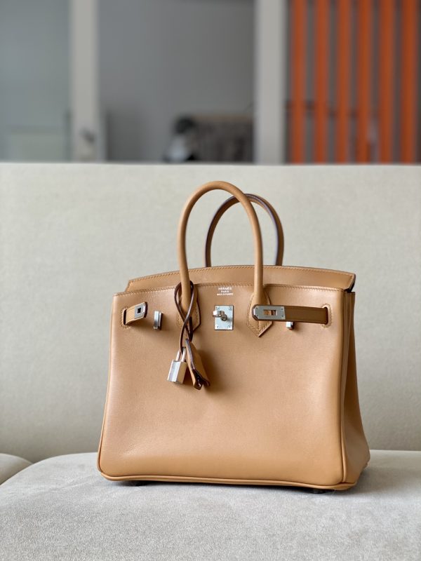 Birkin 25 Swift  Chai(0M) Palladium Hardware - Image 2