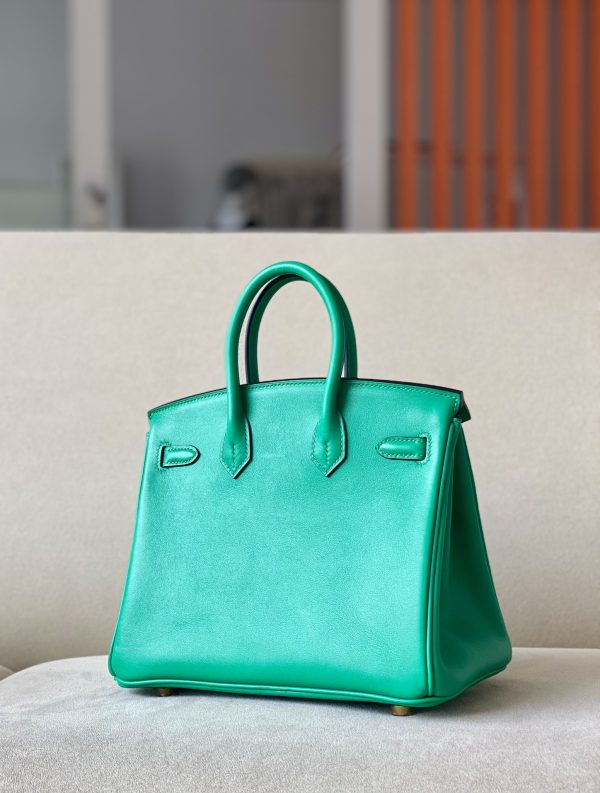 Birkin 25 Swift Vert Dfau(6U) Gold Hardware - Image 3